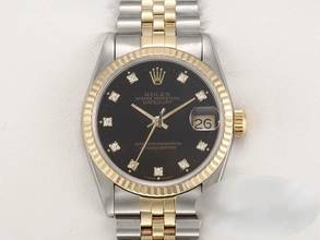 Thumbnail von Rolex Datejust 31 Medium Stahl Gelbgold 750 Diamanten Automatik Gold Stahl Stainless Steel 18kt Yellow Gold Jubilé-band Chronometer Oyster Black Dial