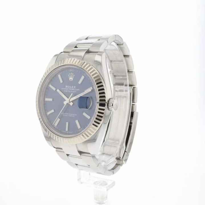  Rolex Datejust 41 Oyster Fluted Blue Dial 