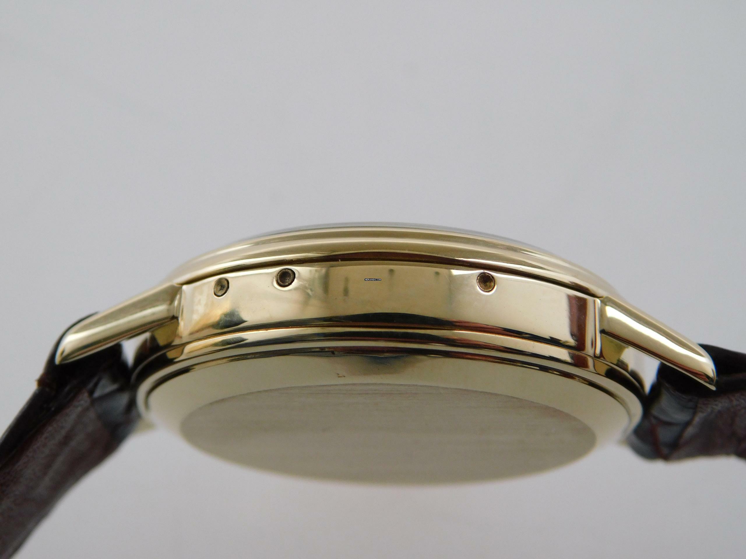 Thumbnail von Universal Genève Tri-Compax Chronograph Tri Compax 18 Kt Gold im original Zustand Kaliber 281 Absolute Rarität 34 mm Herrenuhr