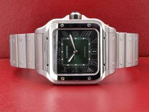 Thumbnail von Cartier Santos Large Green Dial Wssa0062 New 2025