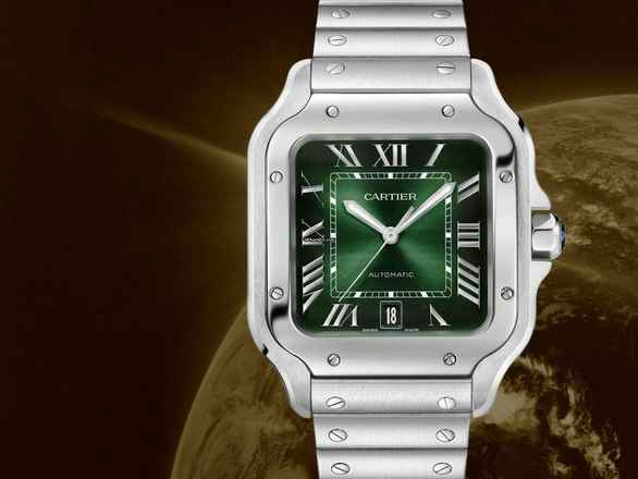  Cartier Santos Large Green Dial Wssa0062 New 2025 
