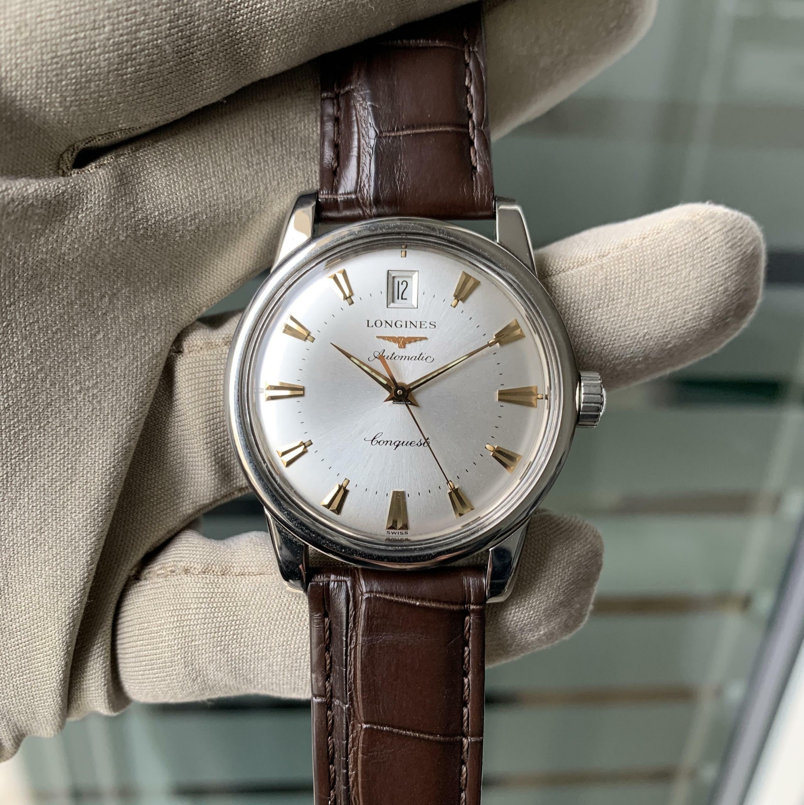 Thumbnail von Longines Conquest Heritage L1.611.4.75.4 automatic silver dial