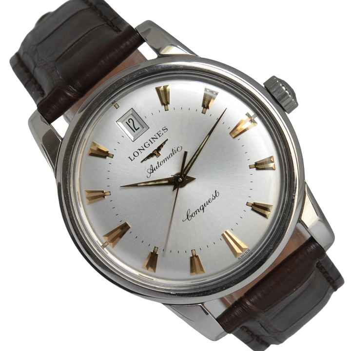  Longines Conquest Heritage L1.611.4.75.4 automatic silver dial 
