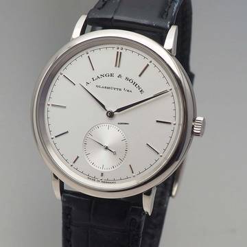  A. Lange & Söhne Saxonia 380.026 Automatik WG18k/750 Box+Papiere Full Set 