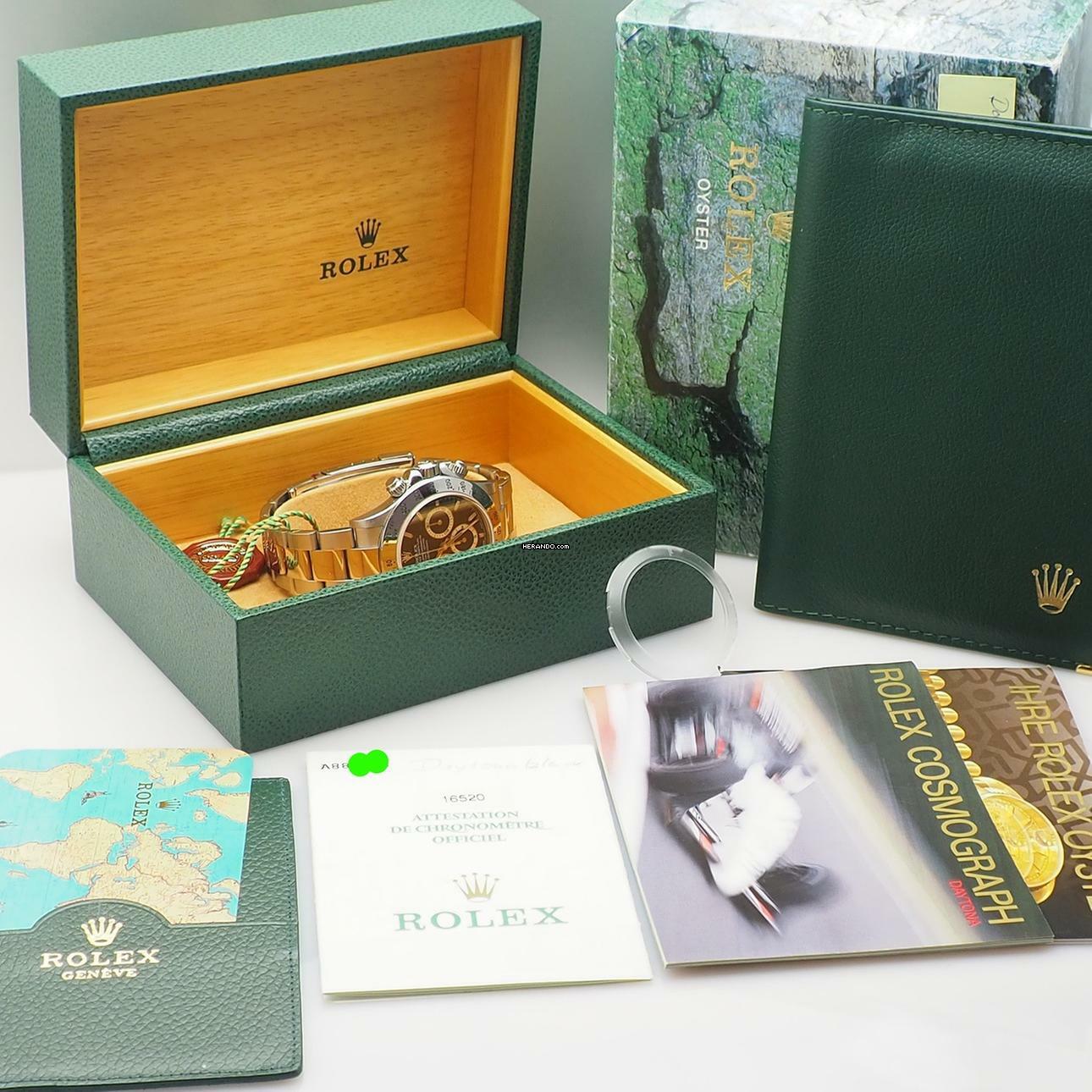 Thumbnail von Rolex Daytona 16520 Chronograph Stahl/Stahl Box+Papiere Top condition and full set