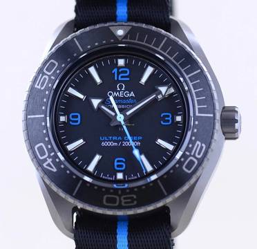  Omega Seamaster Ultra Deep Titan grey Dial Co-Axial 45,5mm 6000 Meter Diver B+P 