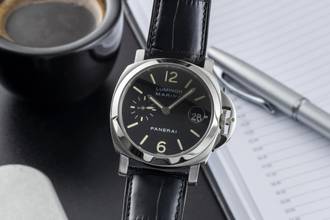Thumbnail von Panerai Luminor Marina Automatic Stahl Automatik Herrenuhr Ref PAM00050 Box & Papiere 2004