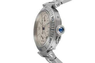 Thumbnail von Cartier Pasha GMT Power Reserve Automatik Stahl Herrenuhr Ref. W31037H3