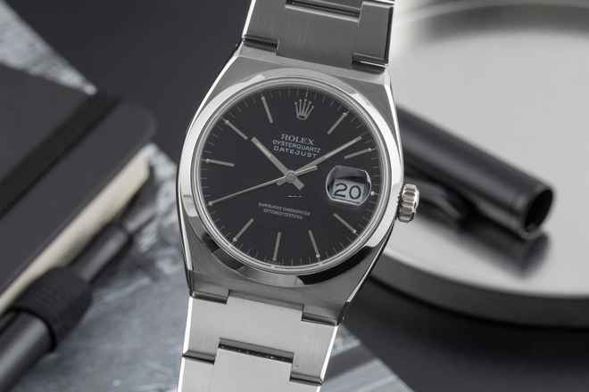  Rolex Datejust Oysterquartz 36 Edelstahl Herrenuhr Ref. 17000 Klassiker 