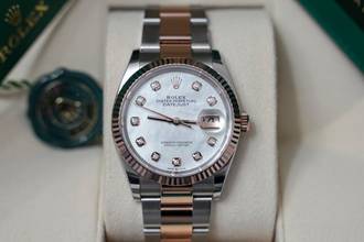 Thumbnail von Rolex Datejust 36 Stahl/Rosegold MOP 2024 FULLSET