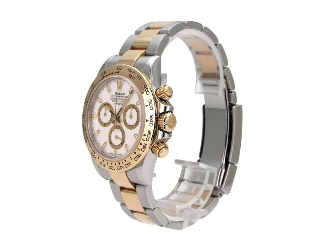  Rolex Daytona Edelstahl / Gelbgold Ref. 116503 Weiss 