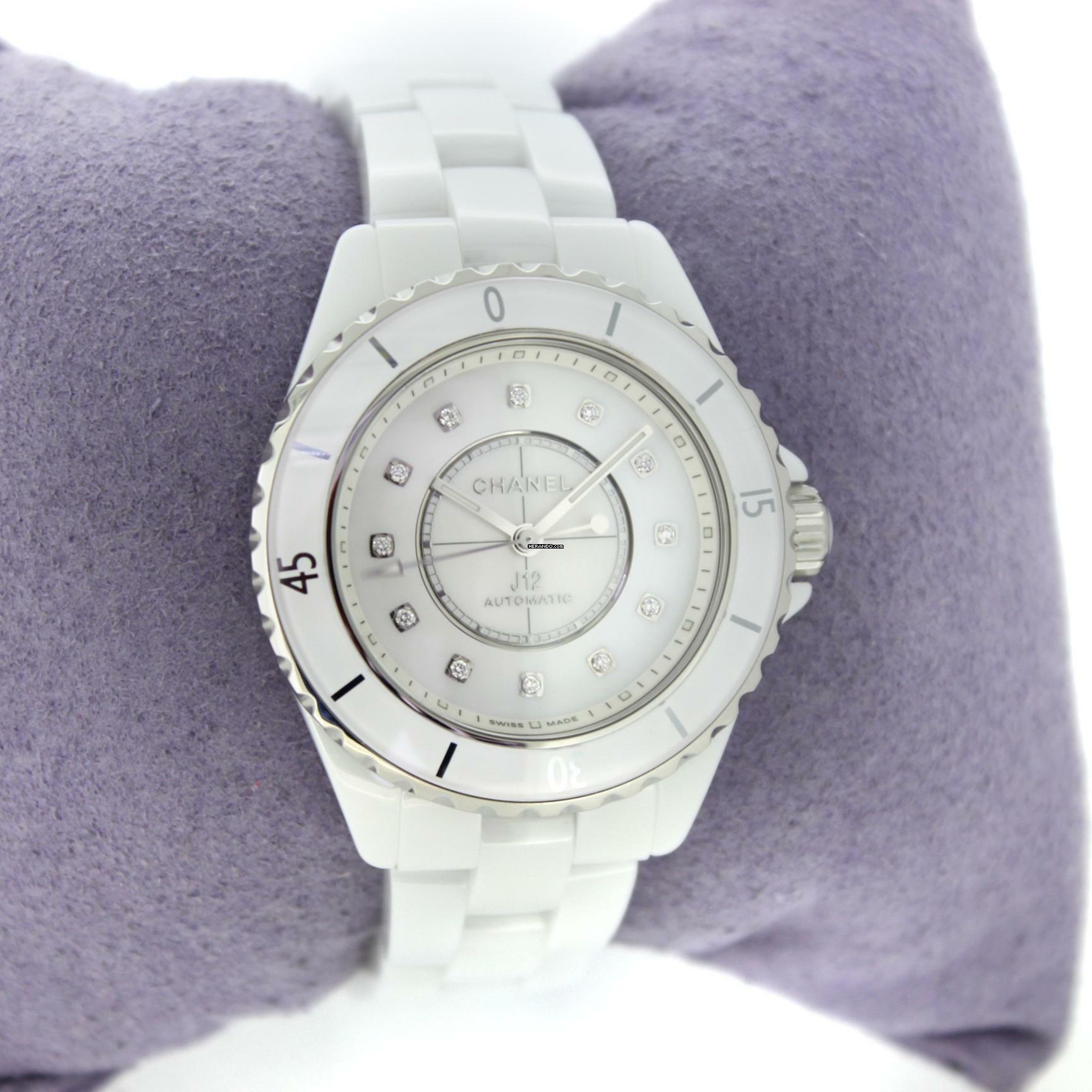 Thumbnail von Chanel J12 H9741 - 12.2 Caliber - Diamonds Automatic - 33mm Full Set