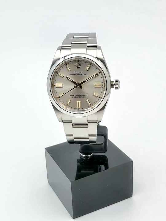  Rolex Oyster Perpetual 36 Silver dial Top condition Full Set 2024 Austria 