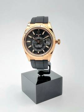 Rolex Sky-Dweller 18 Kt. Rose gold unworn rhodium grey dial Full Set 2021 Austria