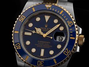 Thumbnail von Rolex Submariner Date Ref.116613LB 2010 Full Set wie Neu Vintage Submariner Date Bluesy