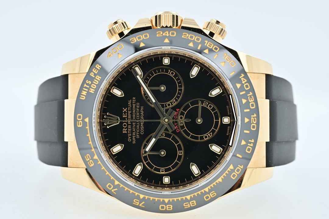  Rolex Daytona Cosmograph 116518LN 18k Yellow Gold Black Dial 