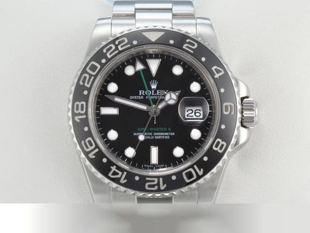 Rolex GMT-Master II 116710ln 2015 Edelstahl Automatik Stahl Zweite Zeitzone Stainless Steel Oyster-band Chronometer Black Dial
