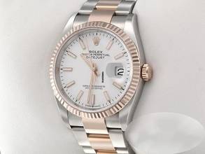 Thumbnail von Rolex Datejust 36 126231 2019 Edelstahl Rosegold 750 Automatik Stainless Steel 18kt Rose Gold Oyster-band Chronometer White Dial