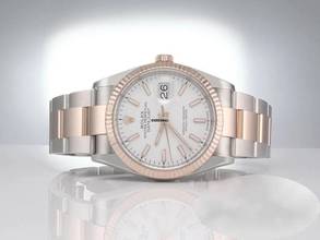 Thumbnail von Rolex Datejust 36 126231 2019 Edelstahl Rosegold 750 Automatik Stainless Steel 18kt Rose Gold Oyster-band Chronometer White Dial