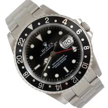Thumbnail von Rolex GMT-Master II 16710 Luminova dial black bezel 2002 Full Set