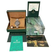 Thumbnail von Rolex GMT-Master II 16710 Luminova dial black bezel 2002 Full Set