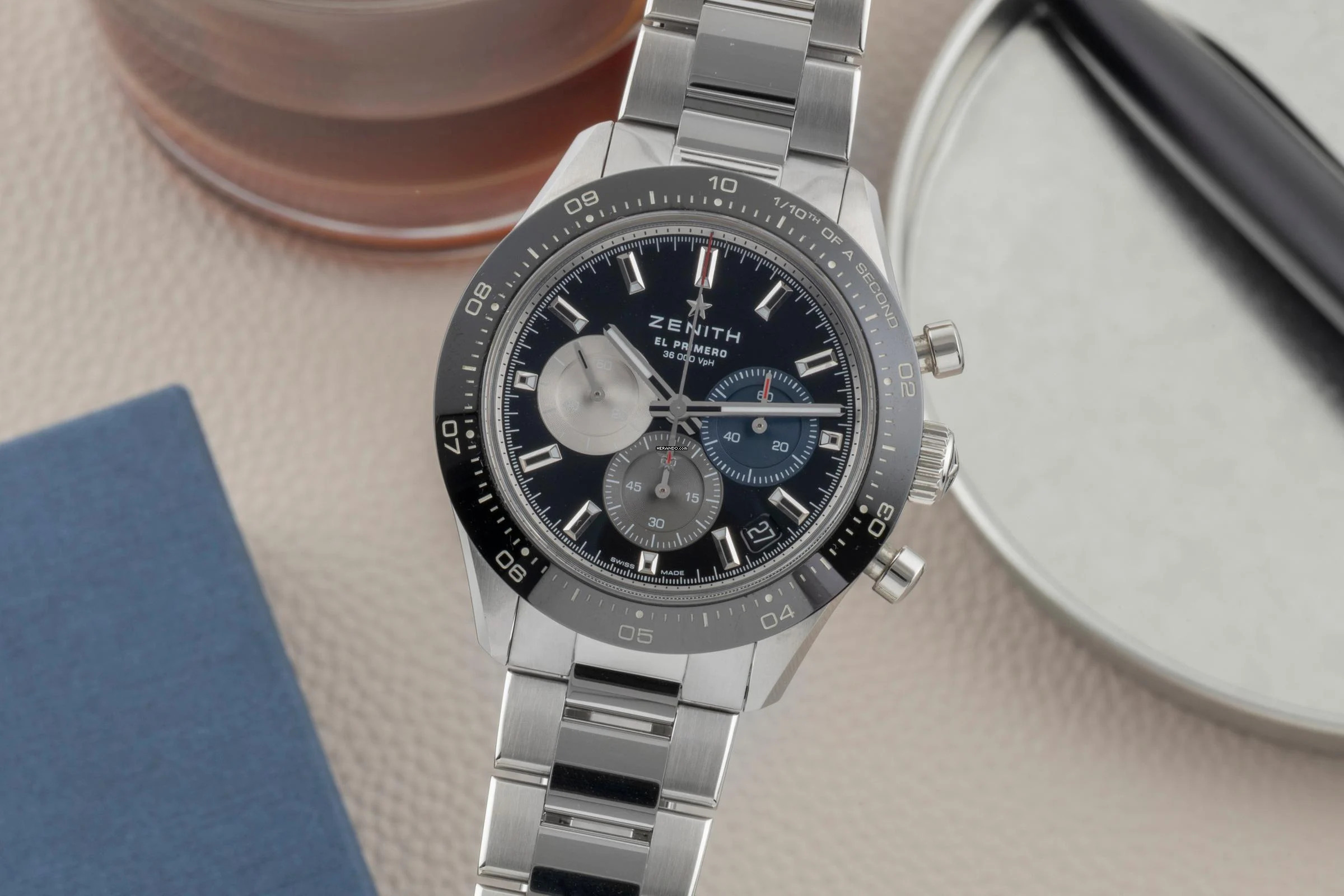  Zenith Chronomaster Sport Chronograph Stahl Automatik Ref. 03.3100.3600/21.M3100 B&P 