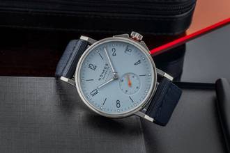 Thumbnail von NOMOS Ahoi Neomatik 38 Datum Sky Stahl Automatik Ref. 526 B&P