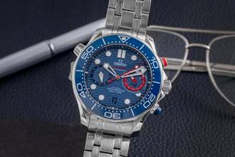 Thumbnail von Omega Seamaster Diver 300 M Americas Cup Stahl Herrenuhr Ref. 210.30.44.51.03.002