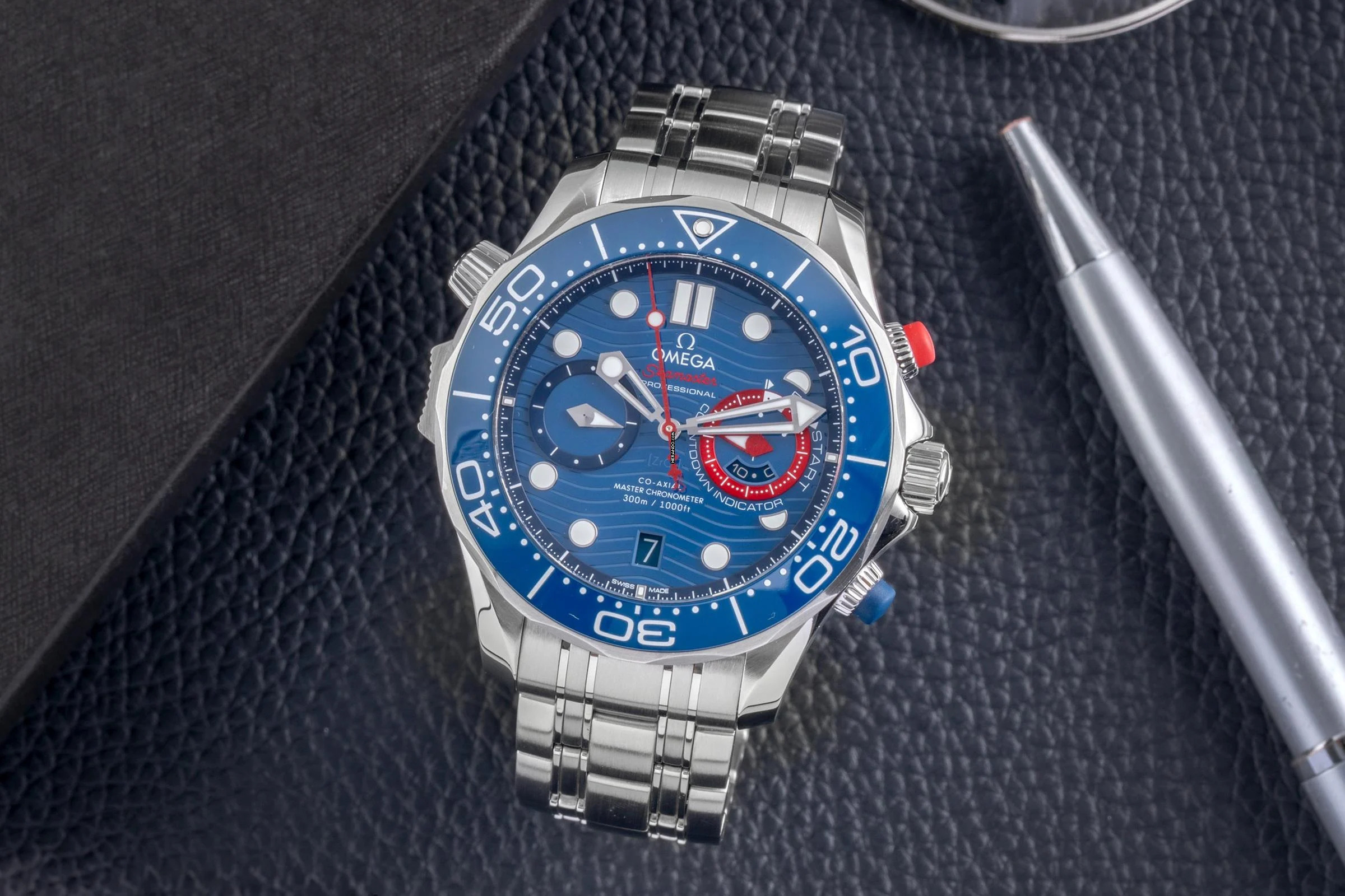 Omega Seamaster Diver 300 M Americas Cup Stahl Herrenuhr Ref. 210.30.44.51.03.002