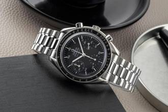Thumbnail von Omega Speedmaster Reduced Chronograph Stahl Automatik Ref. 3510.50.00 B&P
