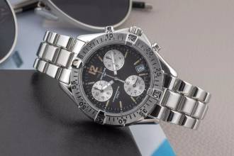 Thumbnail von Breitling Colt Chronograph Black Dial Quarz Edelstahl Herrenuhr Ref. A53035