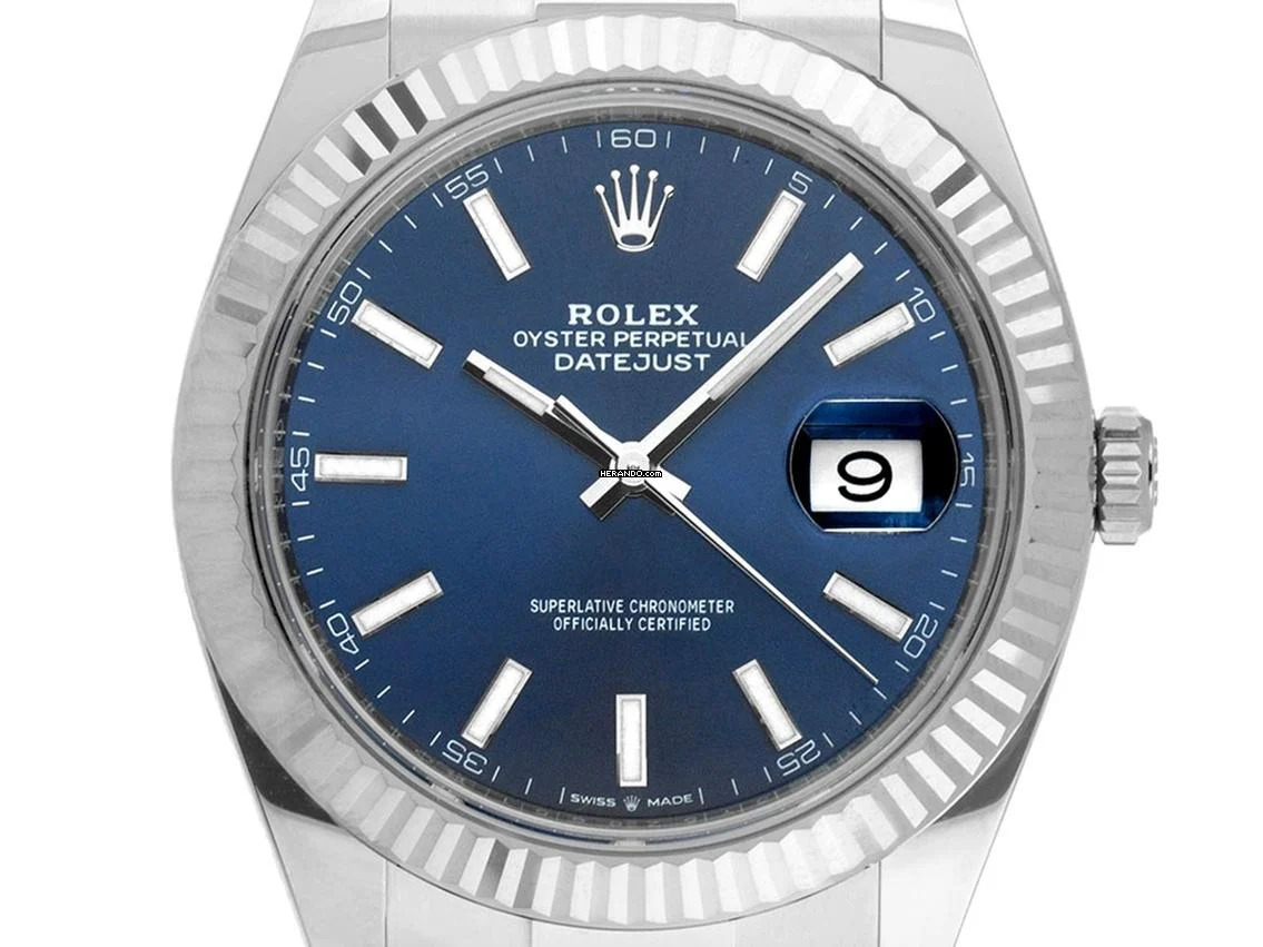 Thumbnail von Rolex Datejust 41 Ref.126334 2022 Full Set wie Neu Datejust Stahl 18kt Weißgold