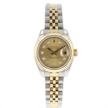 Thumbnail von Rolex Lady-Datejust 26 Jubilee Steel/Gold Diamond Dial