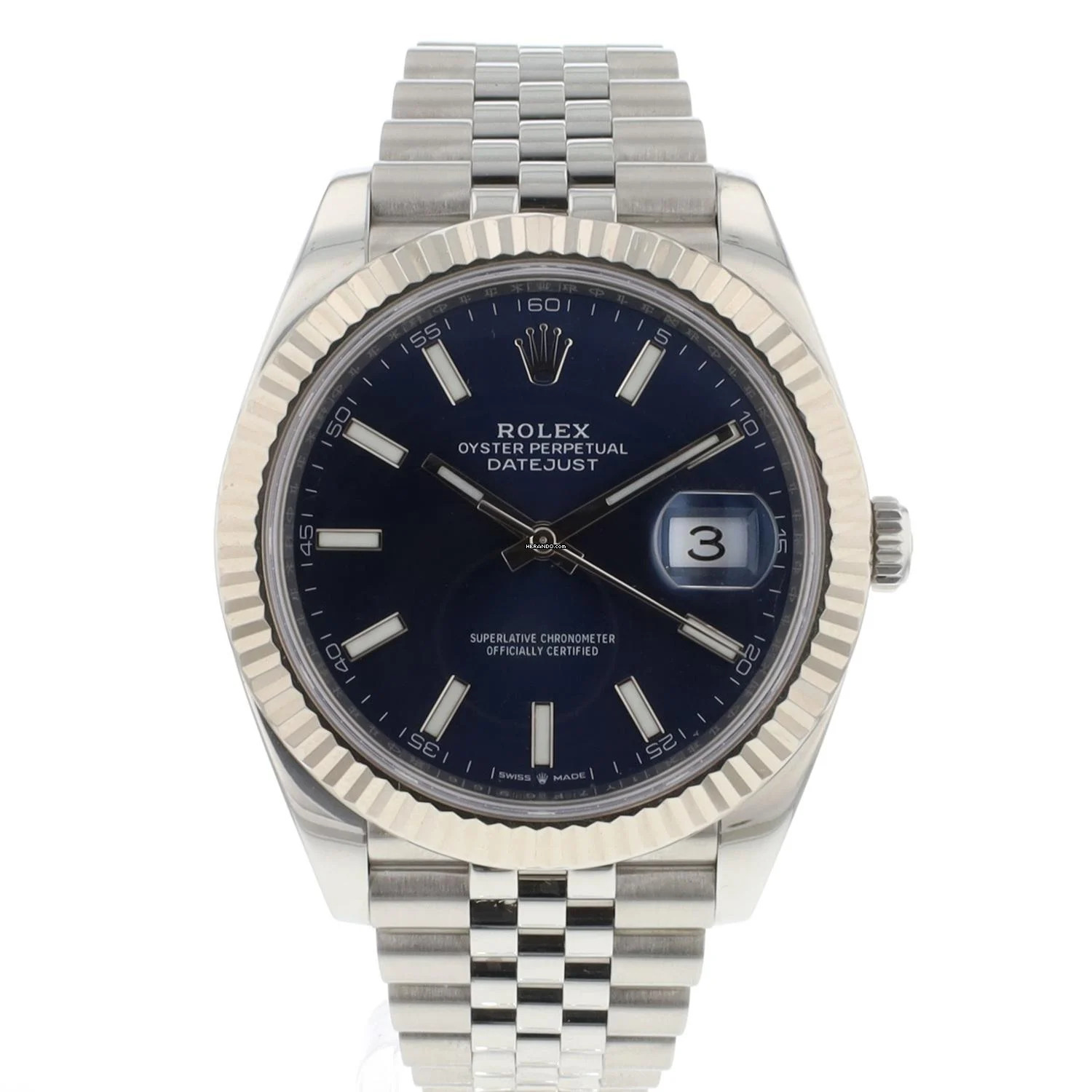 Rolex Datejust 41 Fluted Blue Dial