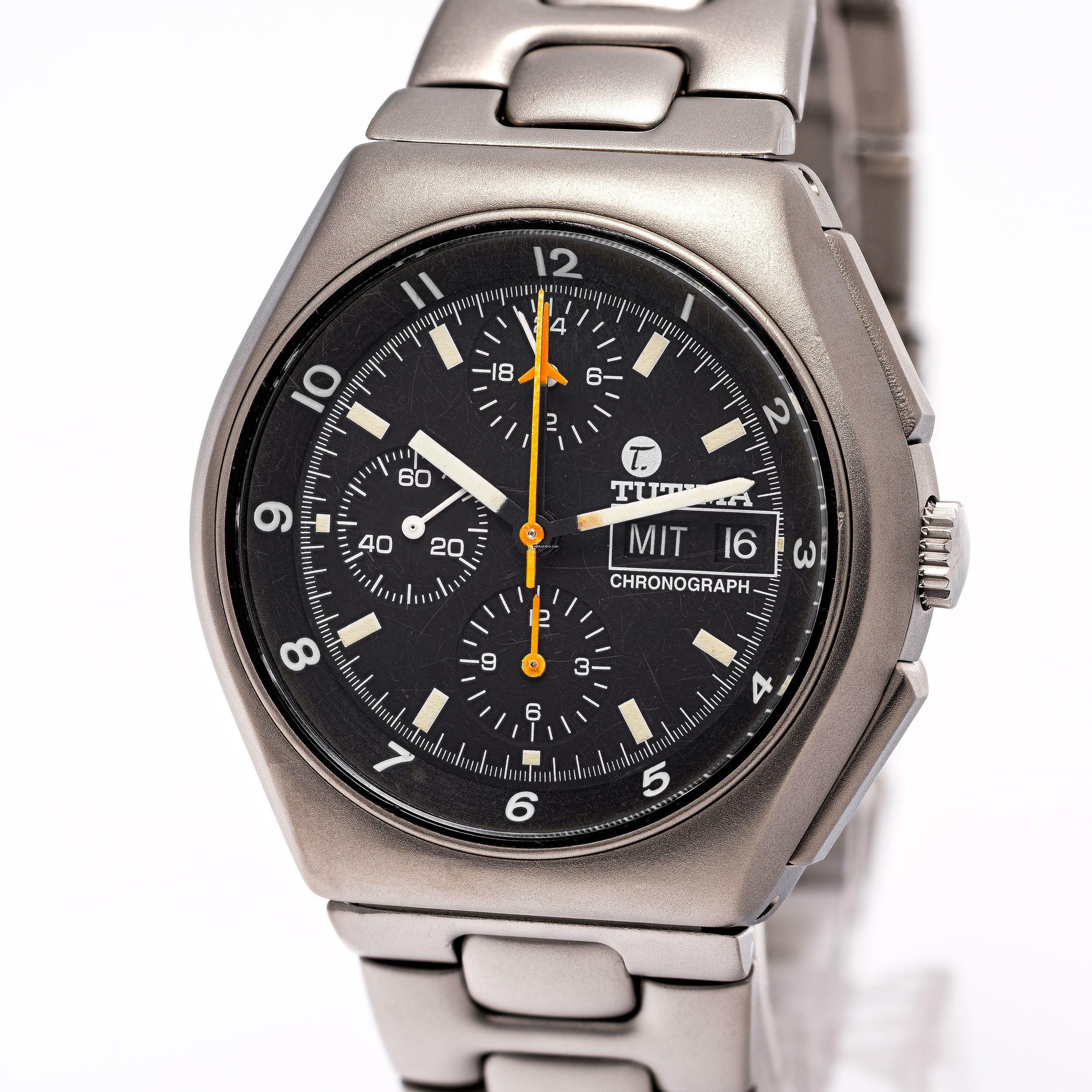  Tutima Military Chronograph 43 Titan – 760-02 – 10/1993 Full Set 