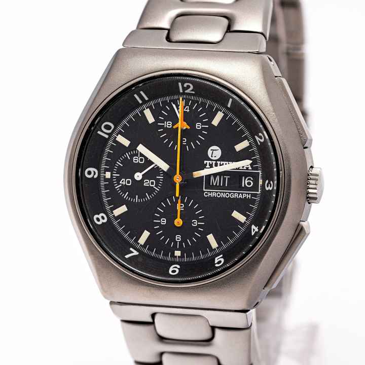  Tutima Military Chronograph 43 Titan – 760-02 – 10/1993 Full Set 