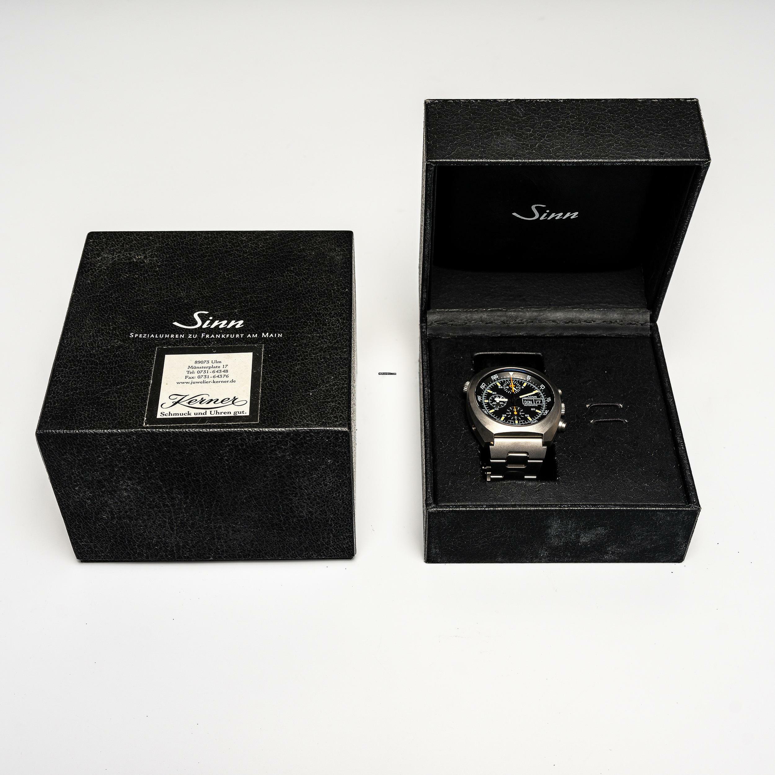 Thumbnail von Sinn 142 Space Chrono Model 142 – Lemania 5100 Tritium – 142.M – like NEW