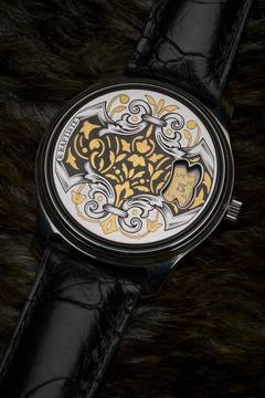  RBaptiste Leopold handcrafted mit Gold Inlay handgraviertem Werk jedes ein Unikat 