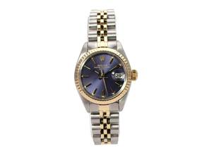 Thumbnail von Rolex Lady-Datejust 26 Edelstahl / Gelbgold Ref. 6917 Purple