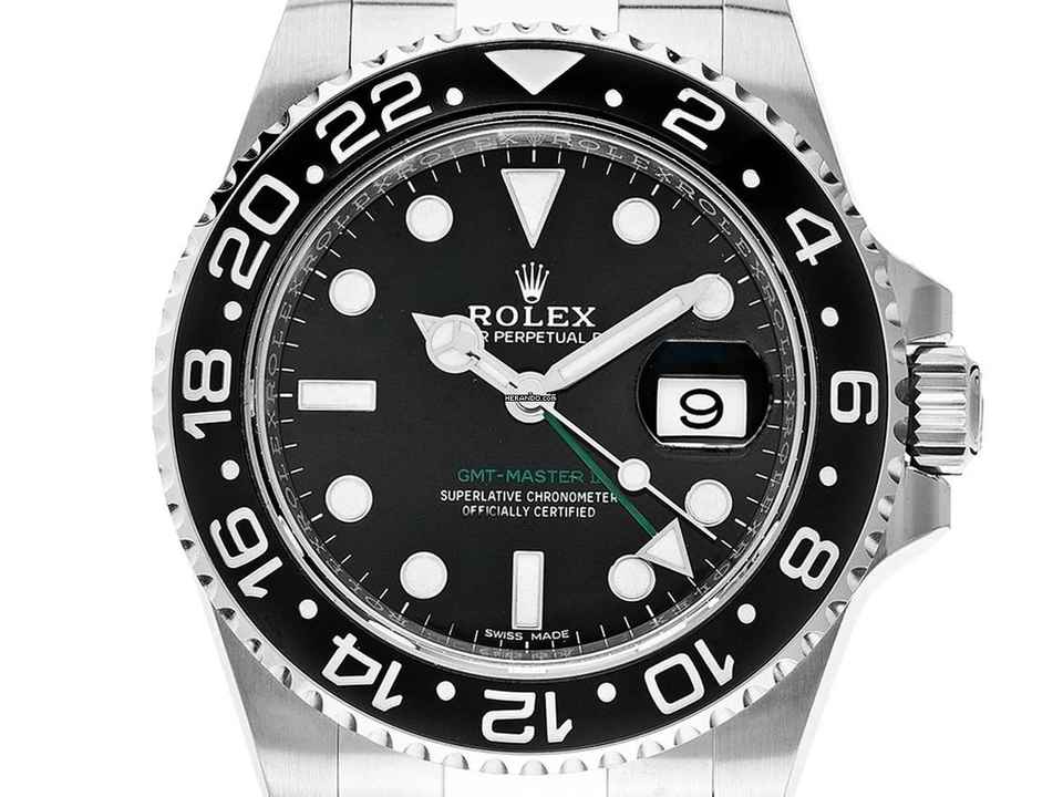  Rolex GMT-Master II Ref.116710LN 2007 LC 100 Full Set wie Neu Vintage GMT Master II 