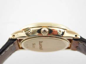 Thumbnail von Blancpain Villeret 18 Kt Gelbgold Villeret Damenuhr Vollkalender Mondphase wie Neu 26mm mit original Band und 18 Kt Schließe Diamantzifferblatt