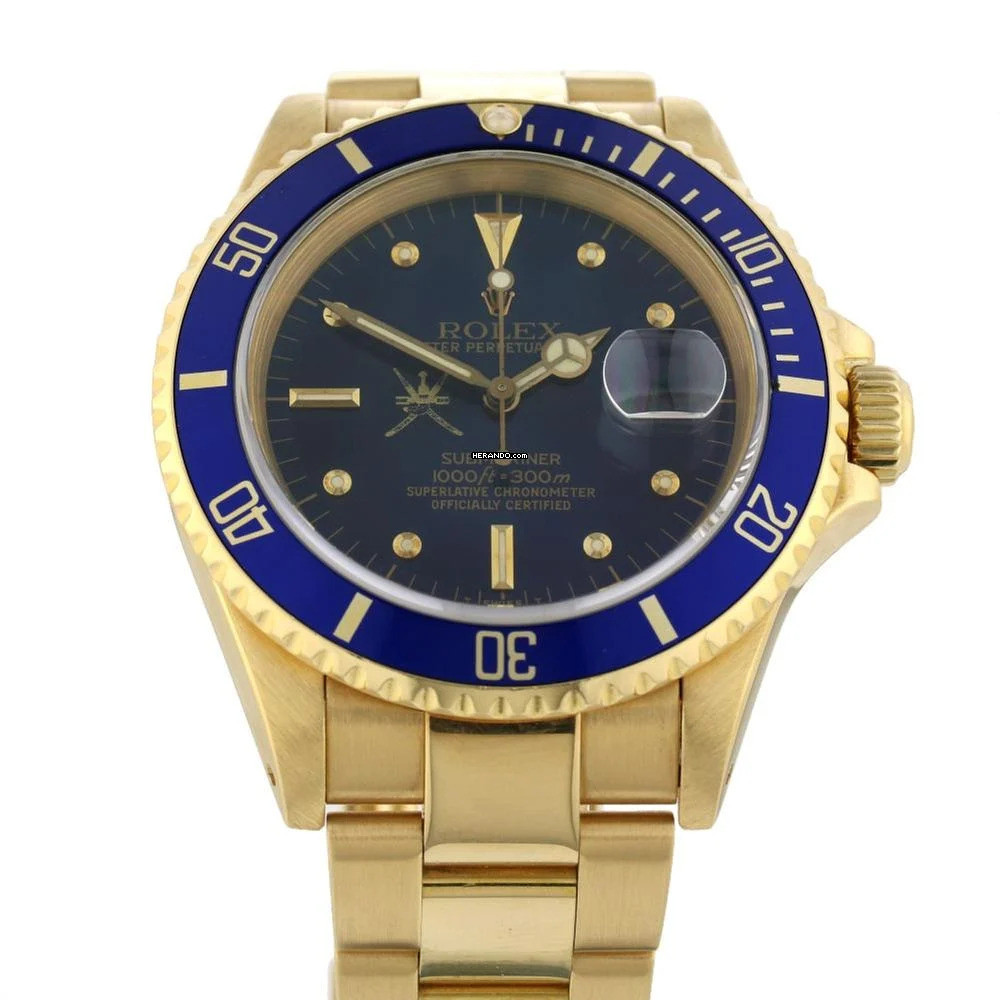 Rolex Submariner Date Sultan of Oman Box+Paper Ref.16618