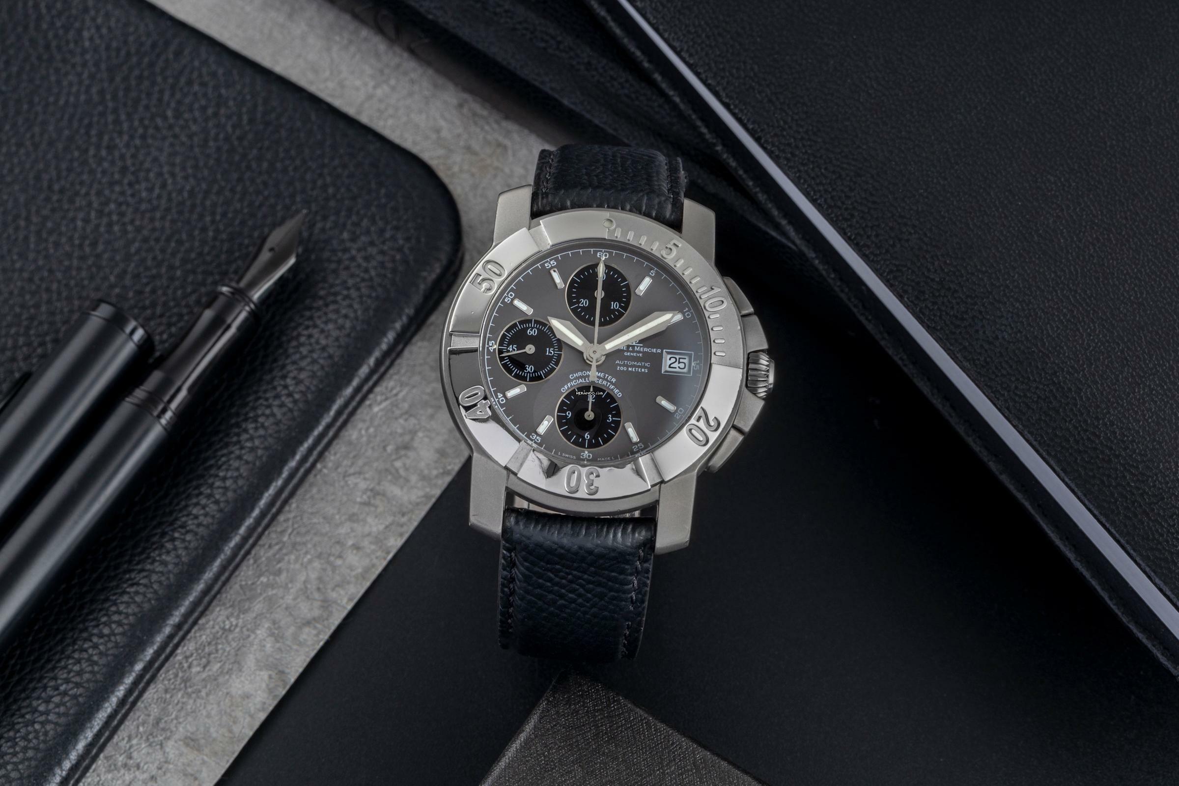 Thumbnail von Baume & Mercier Capeland Chronograph Stahl / Titan Automatik Herren Ref. 65390
