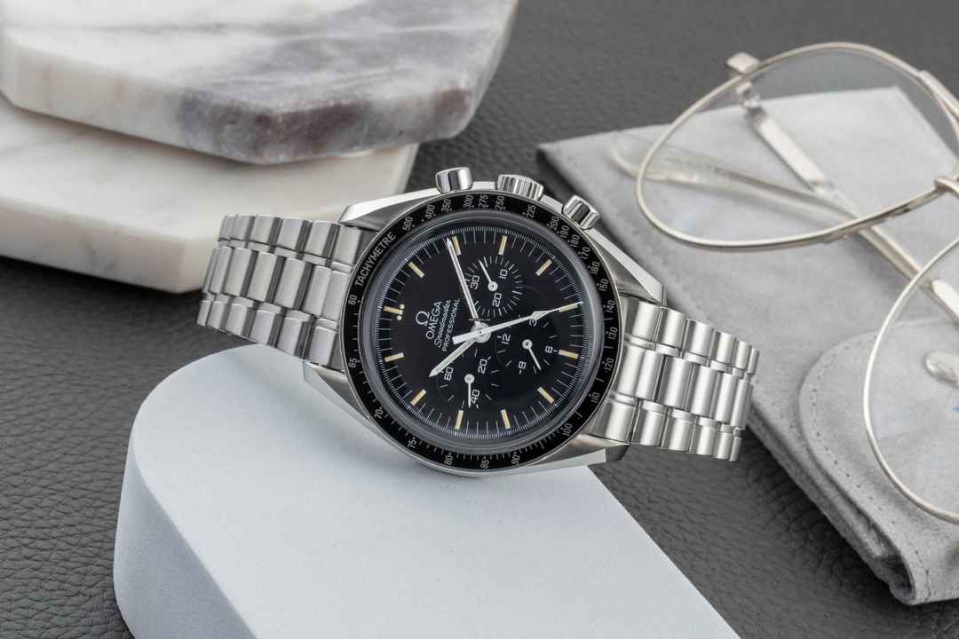  Omega Speedmaster Professional Moonwatch Chronograph Stahl Handaufzug Ref. 3590.50.00 B&P 