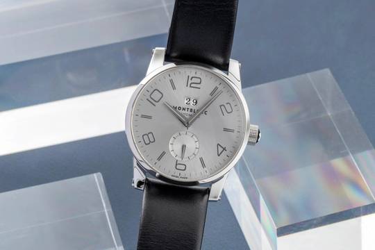  Montblanc Timewalker Big Date Edelstahl Automatik Herrenuhr Ref. 7050 B&P 