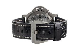 Thumbnail von Panerai Luminor Base Titan Handaufzug Herrenuhr Ref. PAM00176 B&P 2014