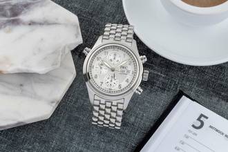 Thumbnail von IWC Fliegeruhr Doppelchronograph Flieger Doppelchronograph Edelstahl Automatik Rattrapante Ref. IW371301 Box