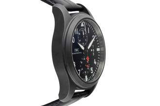Thumbnail von IWC Fliegeruhr Chronograph Top Gun Pilot Chronograph Top Gun Keramik Automatik Herrenuhr Ref. IW388001 B&P