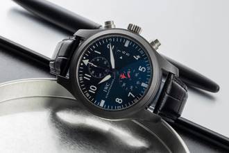 Thumbnail von IWC Fliegeruhr Chronograph Top Gun Pilot Chronograph Top Gun Keramik Automatik Herrenuhr Ref. IW388001 B&P