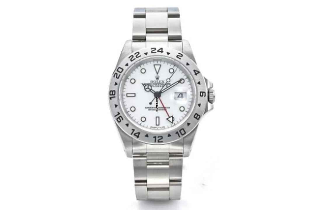  Rolex Explorer II White Dial Box+Papers 40MM 16570 1997 